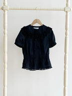 Classic Elegant Three-color Short-sleeved Inner Shirt Light Breathable Lolita Blouse Shirt