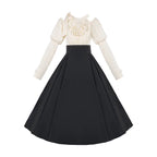 Classic Fake Two-piece Long-sleeved Pendulum Dress Autumn and Winter Lolita Long Dress