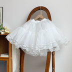 Classic Idyllic Chiffon Jacquard Short Sleeve Dress Lolita