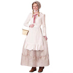Classic Lolita Apricot Lolita Halloween Cosplay Dress with Cape Grandma Roleplay Costume