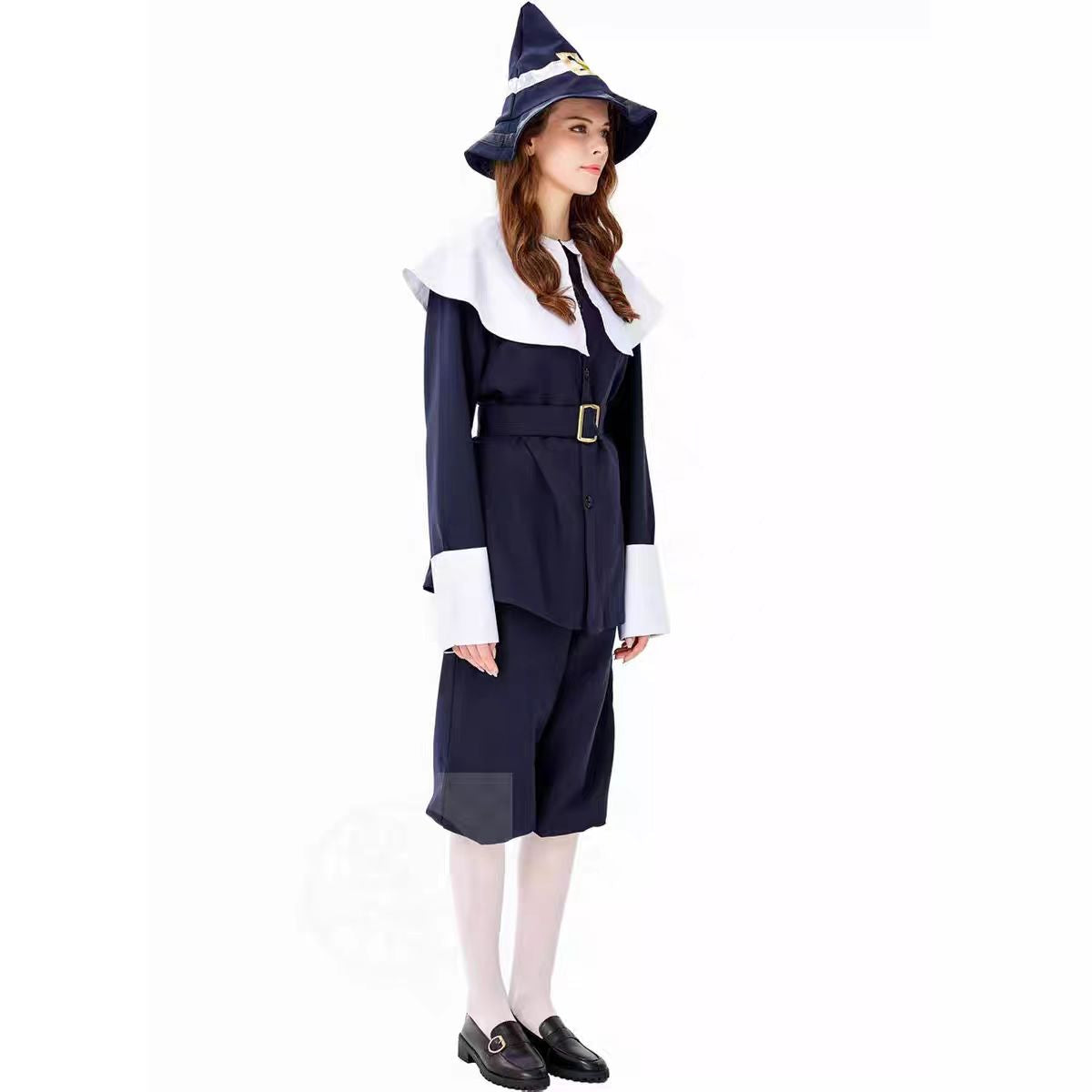 Classic Lolita Black Lolita Halloween Cosplay Outfit with Hood Grandma Roleplay Costume