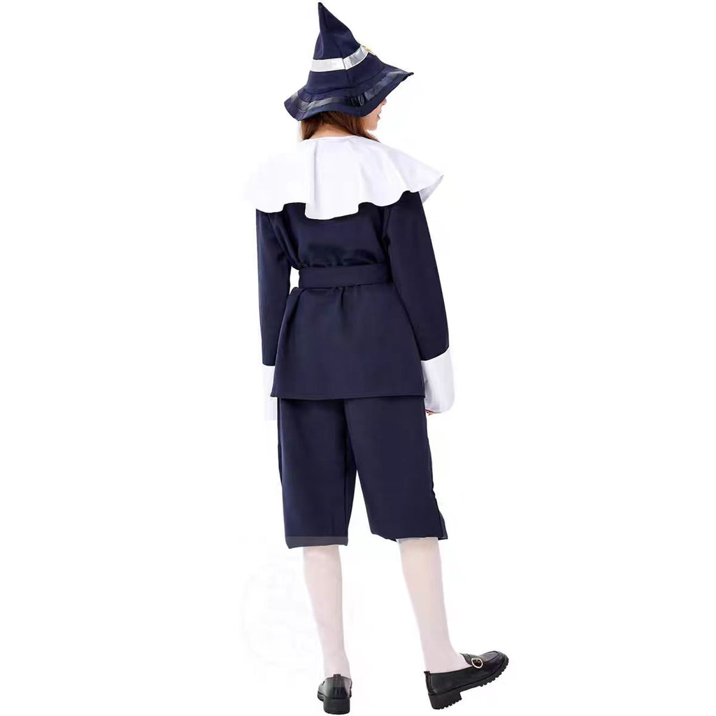 Classic Lolita Black Lolita Halloween Cosplay Outfit with Hood Grandma Roleplay Costume