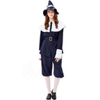 Classic Lolita Black Lolita Halloween Cosplay Outfit with Hood Grandma Roleplay Costume