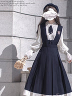 Classic Lolita Black and White Dress Western Uniform Retro Vest Skirt Elegant Miss light loita
