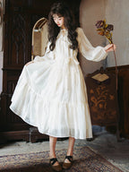 Inspired by the timeless elegance of French vintage fashion, this maxi dress features delicate floral embroidery on breathable Tencel fabric. The relaxed A-line silhouette and flowing skirt create a dreamy, feminine movement, while the adjustable waist tie allows for a customizable fit. Designed for the free-spirited woman who appreciates bohemian romance and effortless grace, this piece blends artisan craftsmanship with soft, sustainable luxury for a truly enchanting wardrobe staple.