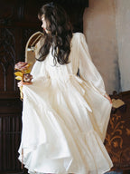 Inspired by the timeless elegance of French vintage fashion, this maxi dress features delicate floral embroidery on breathable Tencel fabric. The relaxed A-line silhouette and flowing skirt create a dreamy, feminine movement, while the adjustable waist tie allows for a customizable fit. Designed for the free-spirited woman who appreciates bohemian romance and effortless grace, this piece blends artisan craftsmanship with soft, sustainable luxury for a truly enchanting wardrobe staple.