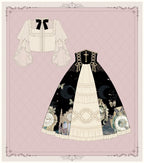 Classic Lolita Gothic Tea Party Fashion Vintage Clock Butterfly Elegant Daily Wear Dress