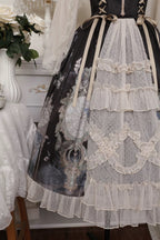 Classic Lolita Gothic Tea Party Fashion Vintage Clock Butterfly Elegant Daily Wear Dress