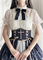 Classic Lolita Gothic Tea Party Fashion Vintage Clock Butterfly Elegant Daily Wear Dress