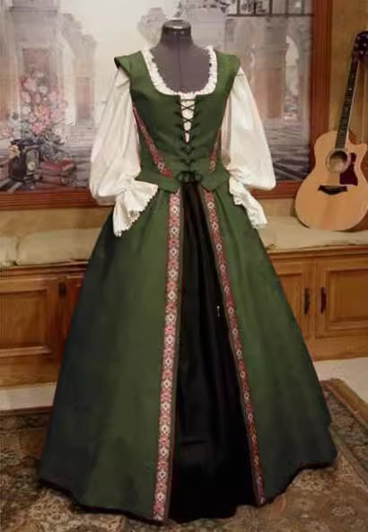 The Classic Lolita Palace Queen Costume highlights the elegance of European royal fashion with a Lolita twist. Featuring refined ruffles, intricate vintage detailing, and a flowing long skirt, it evokes the grandeur of a palace ballroom. Perfect for Halloween, cosplay, or stage performances, this dress embodies regal sophistication and timeless courtly beauty.