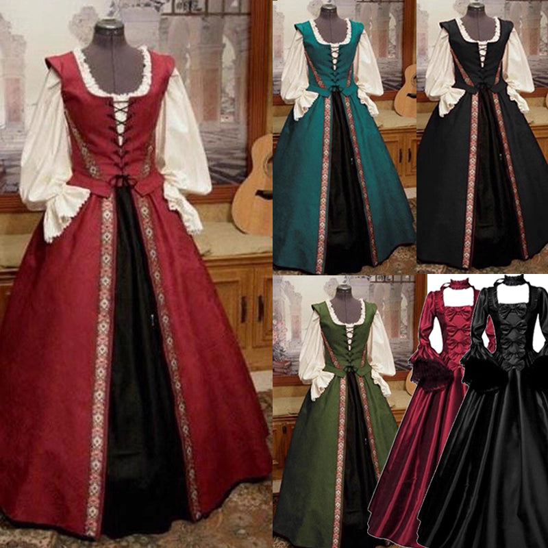 The Classic Lolita Palace Queen Costume highlights the elegance of European royal fashion with a Lolita twist. Featuring refined ruffles, intricate vintage detailing, and a flowing long skirt, it evokes the grandeur of a palace ballroom. Perfect for Halloween, cosplay, or stage performances, this dress embodies regal sophistication and timeless courtly beauty.