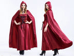 This Classic Lolita Red Riding Hood Costume is designed with an elegant and flowing long red dress, creating a noble and charming princess look. The set includes the signature cloak and detailed stage accessories inspired by the fairy tale, featuring the Big Bad Wolf and Grandma elements. Perfect for Halloween, cosplay, and stage performances, it blends graceful Lolita elegance with dramatic storytelling, making it both eye-catching and atmospheric.