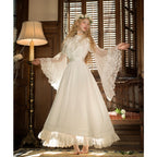 Wedding Lolita Lace-Accented White Romantic Gown Genuine Princess Dress