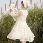 Sweet Lolita Natural Style Sunflower Diary Lolita Daily Long Sleeve Dress Spring and Autumn