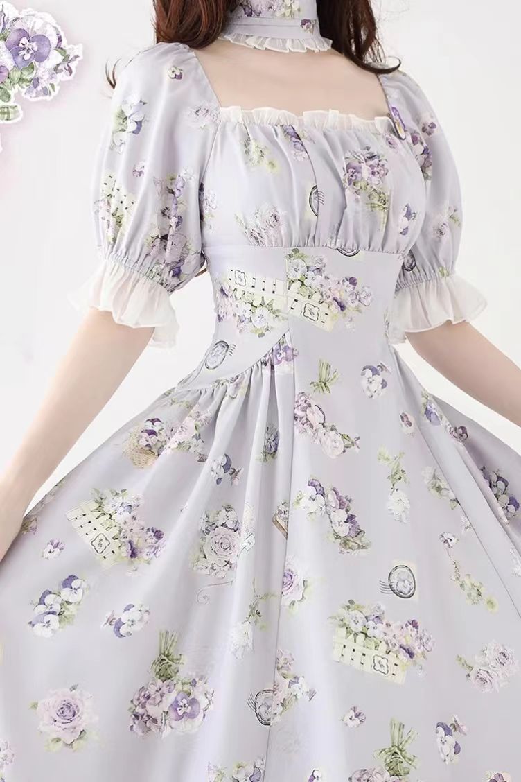 The Classic Lolita Print Short Sleeves Ruffle Lace Dress is designed to highlight timeless sweetness and elegance. Crafted with delicate lace, soft ruffles, and vintage-inspired prints, it captures the essence of classic Lolita fashion. The short sleeves add a light, graceful touch, making it suitable for both daily wear and special occasions. Balancing charm and refinement, this dress is created to express a romantic aesthetic while ensuring comfort and sophistication for the wearer.
