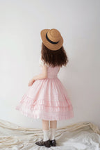 Classic Lolita Summer Lolita JSK Multicolor Dress Purple Pink Yellow Dress