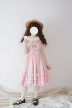 Classic Lolita Summer Lolita JSK Multicolor Dress Purple Pink Yellow Dress