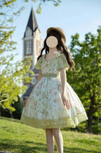 Classic Lolita Sweet Green Rustic Lolita OP Dress for Summer