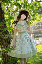 Classic Lolita Sweet Green Rustic Lolita OP Dress for Summer