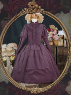 Classic Lolita Victorian French Purple Dresses Outfit Collar Dress Lolita OP Garden