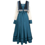 Classic Pastoral Light Dress Simple Long Dress Autumn Lolita