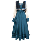Classic Pastoral Light Dress Simple Long Dress Autumn Lolita