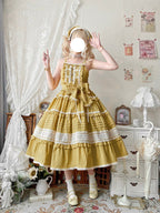 Classic Pastoral Lolita Long Dress Jsk Sweet Four-color Long Dress