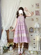Classic Pastoral Lolita Long Dress Jsk Sweet Four-color Long Dress