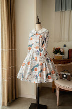 Classic Retro College Fall and Winter Vest Shirt Jacket Dress Lolita Blouse Shirt Dress