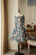 Classic Retro College Fall and Winter Vest Shirt Jacket Dress Lolita Blouse Shirt Dress