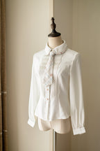 Classic Retro College Fall and Winter Vest Shirt Jacket Dress Lolita Blouse Shirt Dress