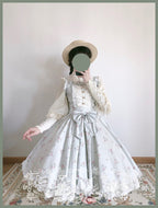 Classic Rustic Mint Green Lolita Dress OP Summer Lolita Dress