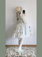 Classic Rustic Mint Green Lolita Dress OP Summer Lolita Dress