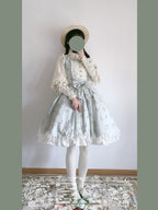 Classic Rustic Mint Green Lolita Dress OP Summer Lolita Dress