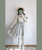 Classic Rustic Mint Green Lolita Dress OP Summer Lolita Dress