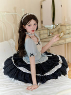 Sweet Lolita Short-sleeved Dress French Elegant Lolita Dress