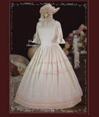 Classic Vintage French Elegant Purple Lolita OP Short Sleeve Dresses