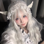 This Japanese Lolita lace headband is designed with delicate little wings and a sweet bow, adding a playful and angelic touch. The lace details highlight softness and elegance, while the wing design brings fantasy charm. Perfect for Halloween, cosplay, or Lolita fashion styling, it completes any cute and whimsical look with originality and charm.