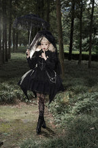 Dark Doll Gothic Lolita Long-sleeved Dress OP Halloween Which Costume