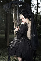 Dark Doll Gothic Lolita Long-sleeved Dress OP Halloween Which Costume