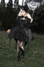 Dark Doll Gothic Lolita Long-sleeved Dress OP Halloween Which Costume