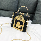 Dark Girl Baroque Style Retro Bag Female Lolita Handbag Shoulder Messenger Bag