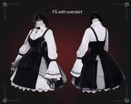 Dark Gothic Lolita JSK Dress Black Dress