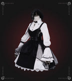 Dark Gothic Lolita JSK Dress Black Dress