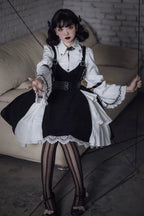 Dark Gothic Lolita JSK Dress Black Dress