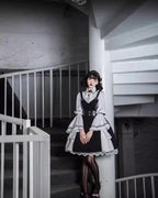 Dark Gothic Lolita JSK Dress Black Dress