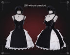 Dark Gothic Lolita JSK Dress Black Dress