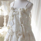 Dirty Fit Wasteland Style Cowboy Slip Dress Irregular Ivory Sleeveless Dress Punk