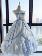 Elegant Fairy Princess Dress Birthday Prom Dress Ball Gown Black and Red Graduation Ceremony