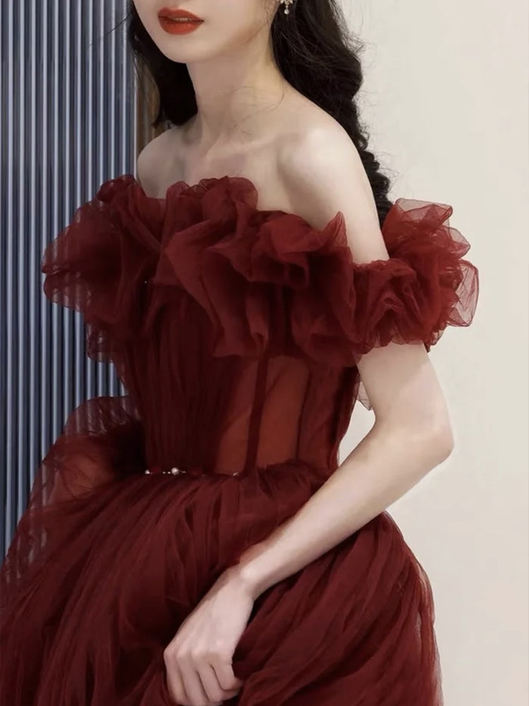 Evening Dress Skirt Spring Autumn and Winter Red JSK Lolita